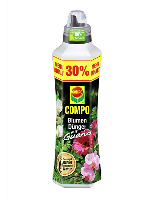 Blumendünger mit Guano Compo 1,3 L