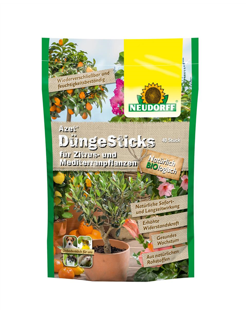 Azet Düngesticks für Zitrus- und Mediterranpflanzen
