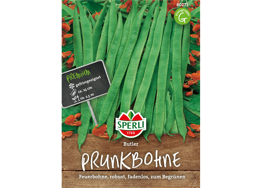 Prunkbohnen. Butler