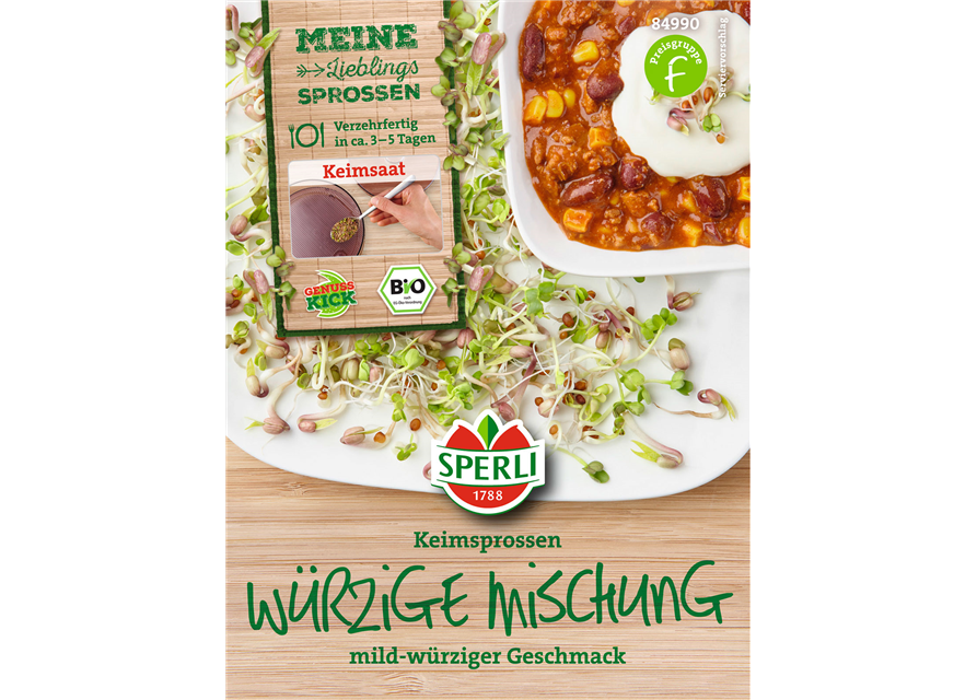 BIO Keimsprossen Würzige Mischung