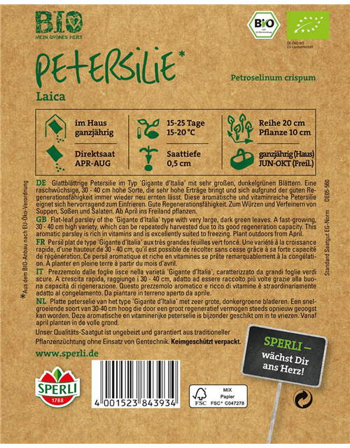 BIO Petersilie Laica