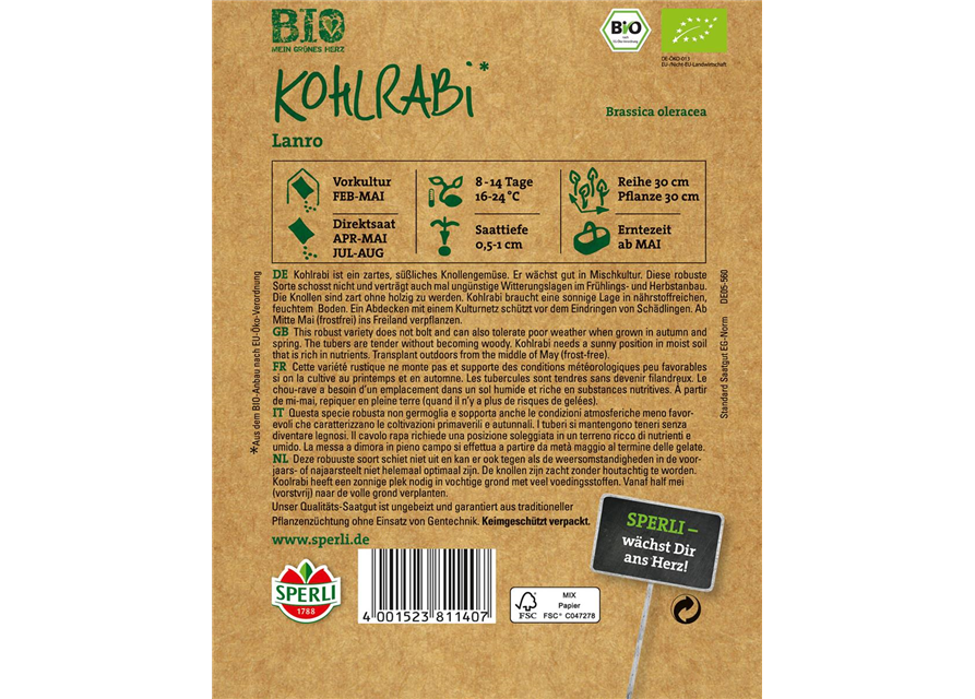 Bio Kohlrabi weiß