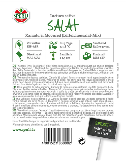 Salat Löffelchensalat Mischung