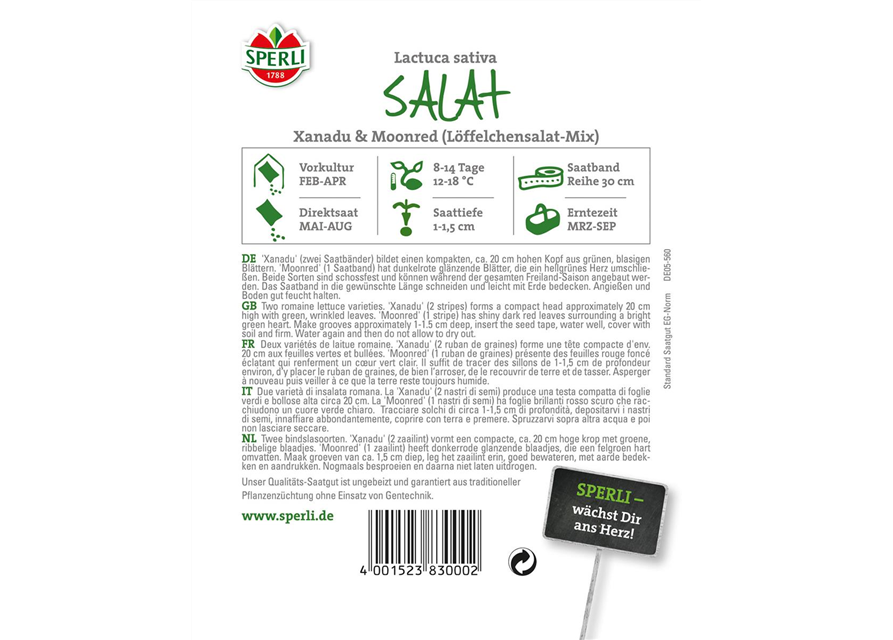 Salat Löffelchensalat Mischung