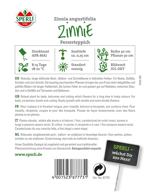 Zinnien Perserteppich Mischung