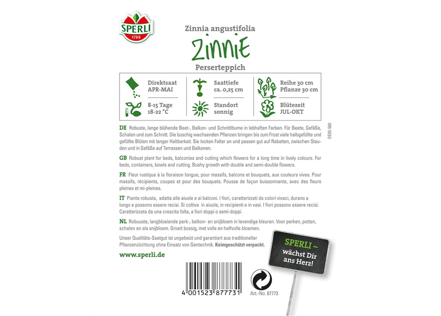 Zinnien Perserteppich Mischung