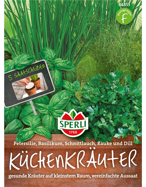 Küchenkräuter Kombination 5SaatscheibenPG F