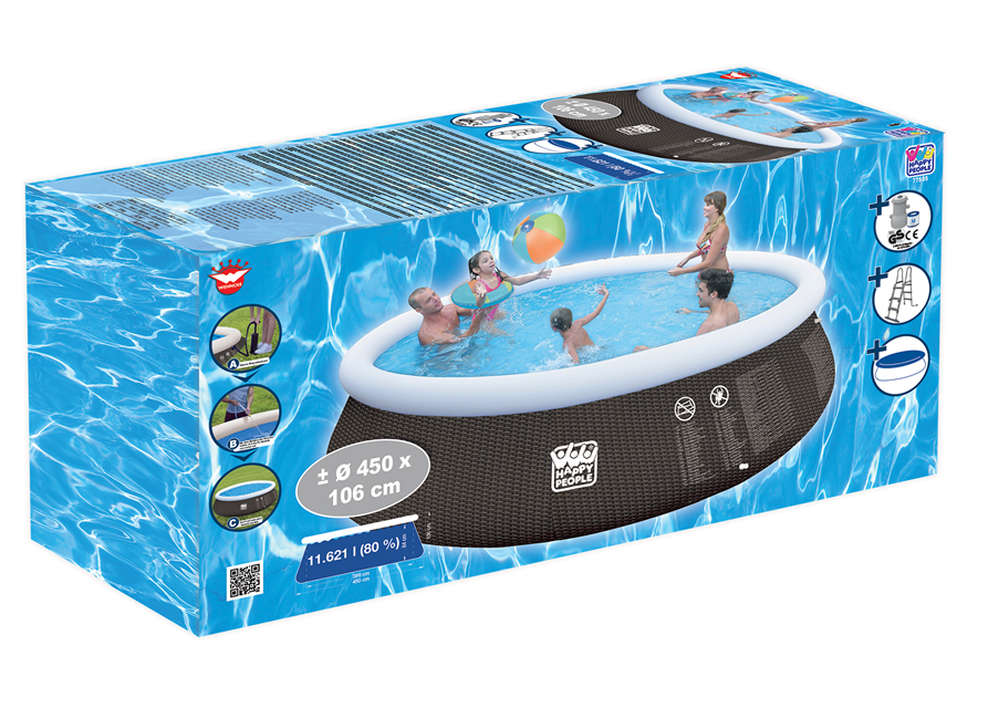 Happy People Quick Up Pool Set, ca. 450x106 cm