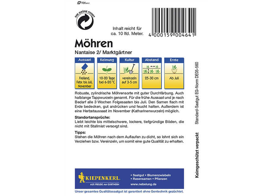Möhren Marktgärtnern 