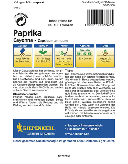 Paprika Cayenna
