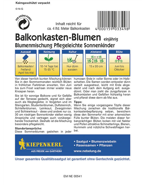 Kiepenkerl Blumenmix Pfl SonnenkindernPG K