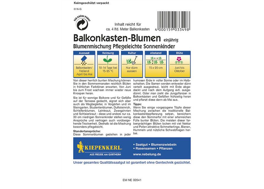 Kiepenkerl Blumenmix Pfl SonnenkindernPG K