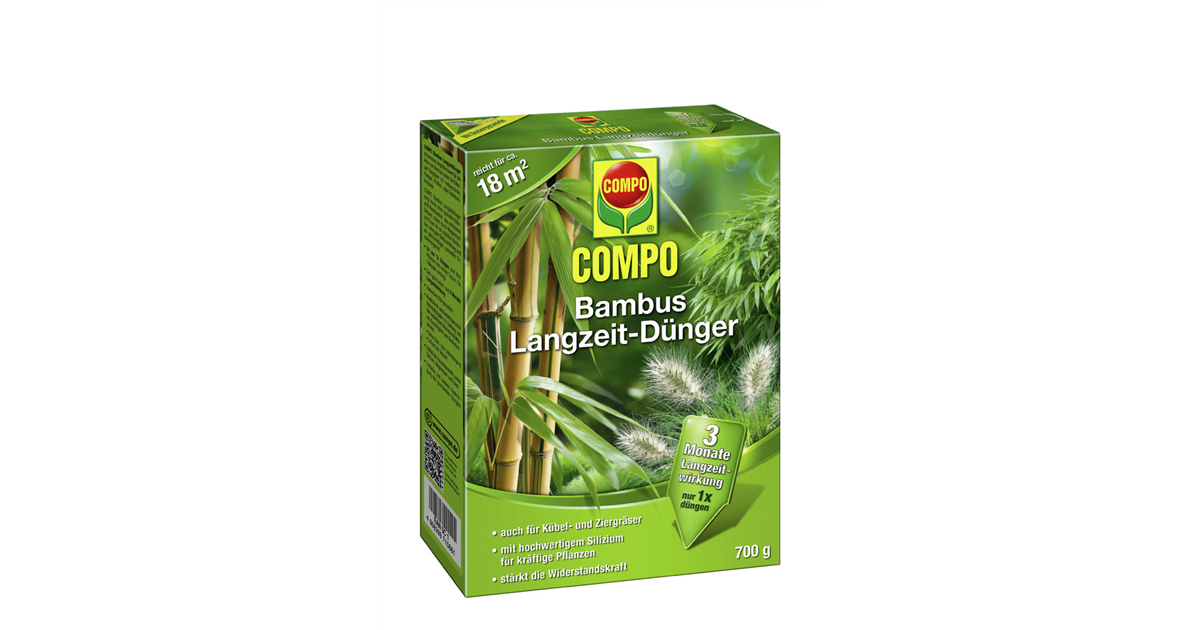 Bambus-Langzeitdnger Compo 700 g, auch fr Kbel und Ziergrser