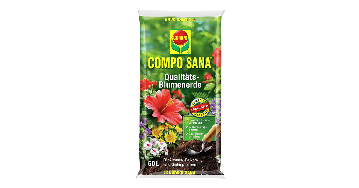 Blumenerde COMPO SANA, Fr Zimmer-, Balkon- und Gartenpflanzen