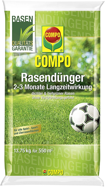 Compo Rasendnger, 2-3 Monate Langzeitwirkung, Feingranulat fr 550m